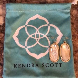 Kendra Scott Elle Drop Earrings in Ivory Pearl